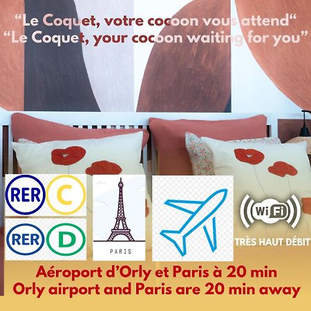 Le Coquet A 20Min De Paris Et De L'Aeroport D'Orly Juvisy-sur-Orge Exterior foto